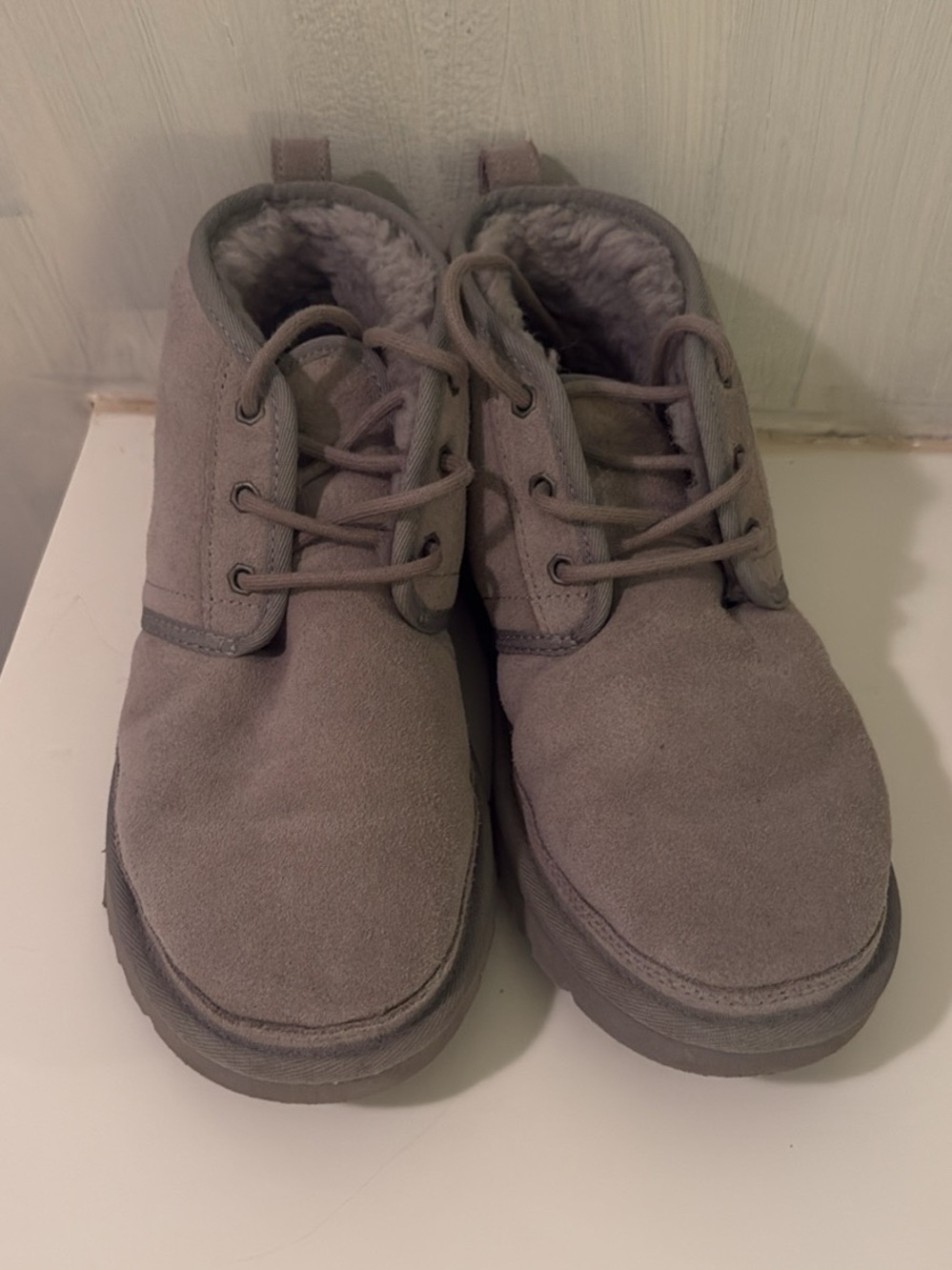 UGG Men's Grey Suede Ankle Boots